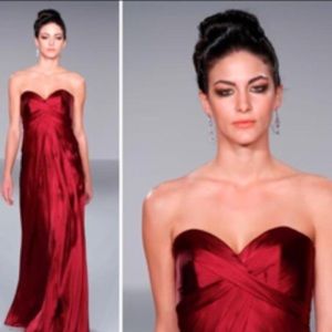 Priscilla of Boston satin organza dress